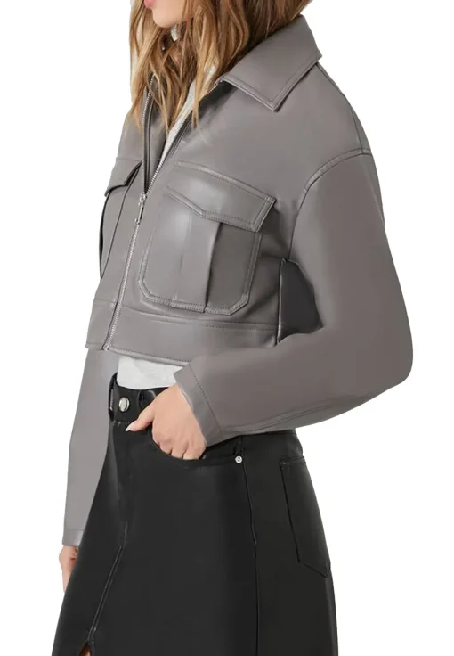 womens-faux-leather-grey-cropped-jacket