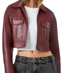 womens-faux-leather-maroon-cropped-jacket