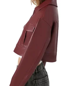 womens-faux-leather-maroon-cropped-jacket