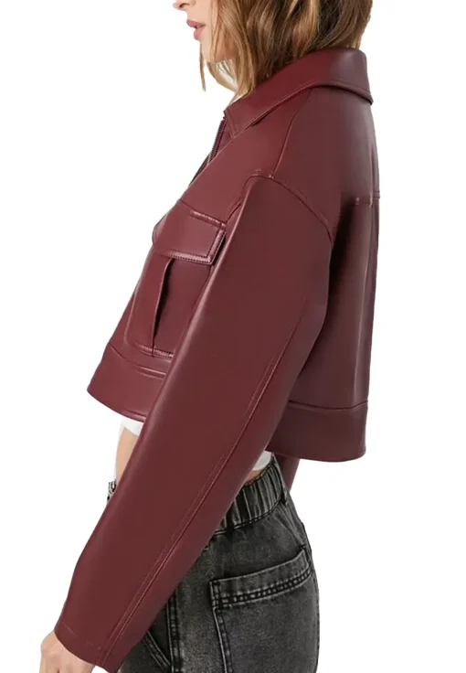 womens-faux-leather-maroon-cropped-jacket
