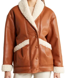 womens-faux-shearling-faux-leather-brown-jacket