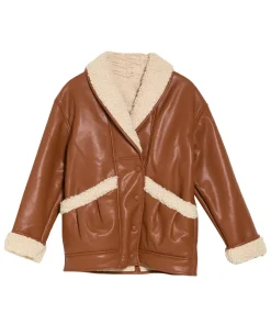 womens-faux-shearling-faux-leather-brown-jacket