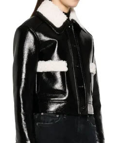 womens-faux-shearling-trim-black-faux-leather-jacket