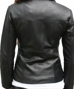 womens-fitted-black-faux-leather-jacket