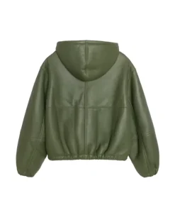 womens-green-faux-leather-hooded-jacket