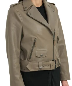 womens-grey-biker-faux-leather-belted-jacket