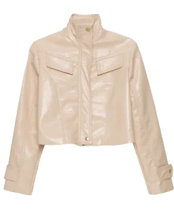 womens-high-neck-collar-beige-faux-leather-jacket
