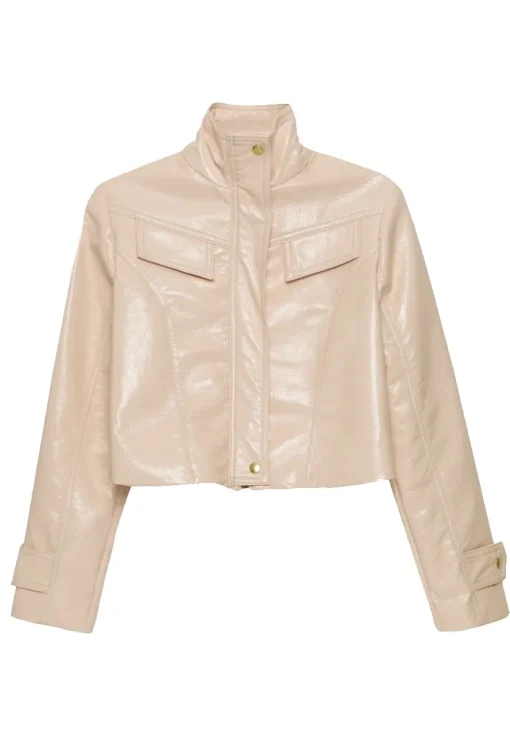 womens-high-neck-collar-beige-faux-leather-jacket
