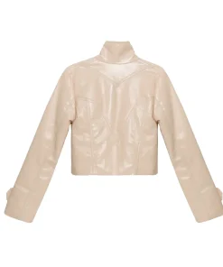 womens-high-neck-collar-beige-faux-leather-jacket