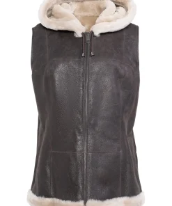 womens-hooded-brown-faux-leather-shearling-vest