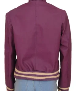 womens-iconic-purple-faux-leather-bomber-jacket