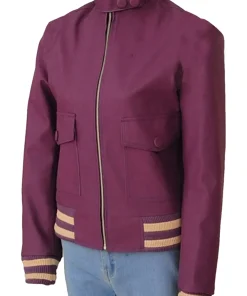 womens-iconic-purple-faux-leather-bomber-jacket