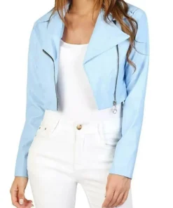 womens-light-blue-crop-faux-leather-jacket