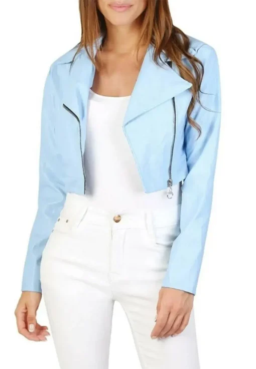 womens-light-blue-crop-faux-leather-jacket