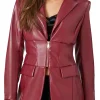 womens-maroon-faux-leather-zip-up-blazer