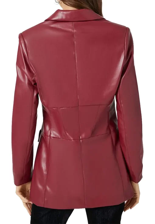 womens-maroon-faux-leather-zip-up-blazer
