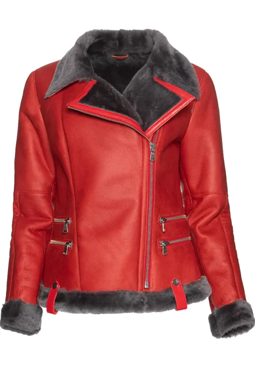 womens-moto-red-faux-leather-grey-shearling-jacket