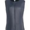 womens-navy-faux-leather-merino-shearling-vest