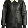 womens-oversize-black-faux-leather-shearling-bomber-jacket