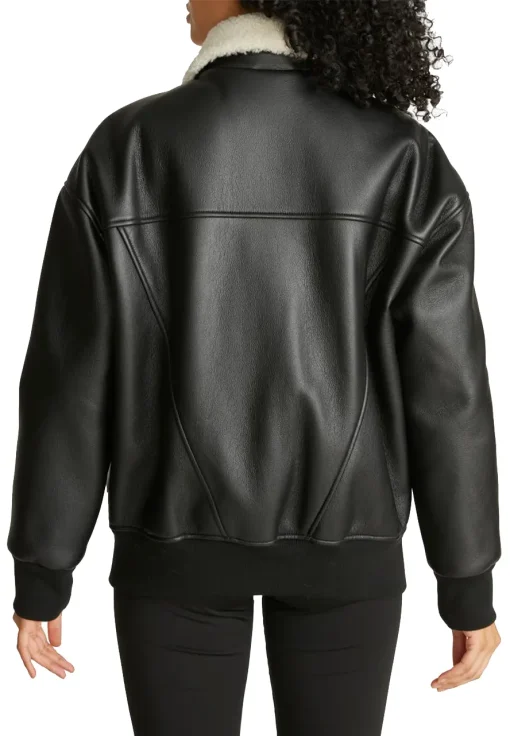 womens-oversize-black-faux-leather-shearling-bomber-jacket