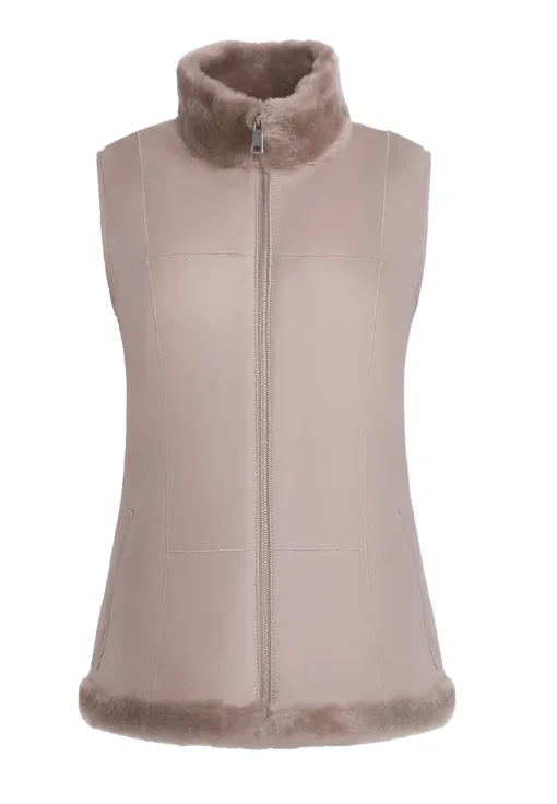 womens-sand-faux-leather-merino-shearling-vest