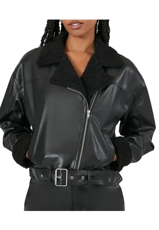 womens-shearling-black-faux-leather-belted-moto-jacket