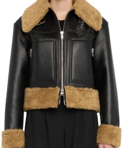 womens-shearling-black-faux-leather-jacket