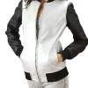 womens-silver-faux-leather-bomber-jacket-with-black-sleeves