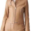 womens-sports-biker-tan-faux-leather-jacket