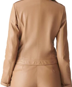 womens-sports-biker-tan-faux-leather-jacket