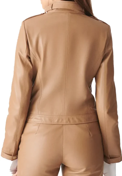 womens-sports-biker-tan-faux-leather-jacket
