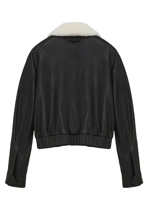 womens-sporty-shearling-collar-black-faux-leather-bomber-jacket