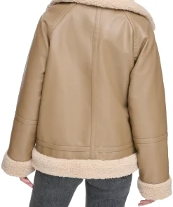 womens-taupe-faux-leather-aviator-shearling-jacket