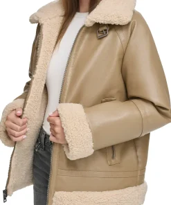 womens-taupe-faux-leather-aviator-shearling-jacket