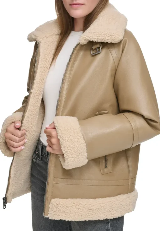 womens-taupe-faux-leather-aviator-shearling-jacket