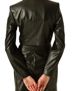 womens-tie-detailed-black-faux-leather-jacket