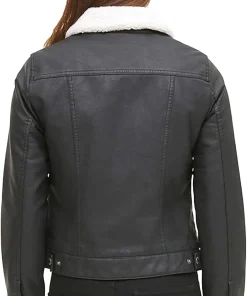 womens-vintage-sherpa-lined-black-faux-leather-jacket