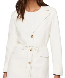 womens-white-faux-leather-belted-blazer
