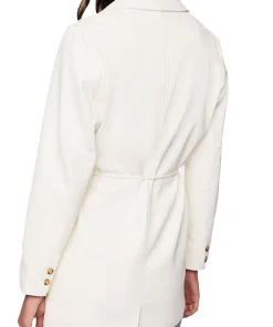 womens-white-faux-leather-belted-blazer
