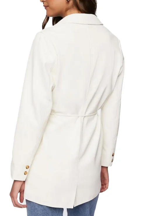 womens-white-faux-leather-belted-blazer