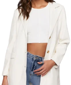 womens-white-faux-leather-belted-blazer