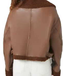 womens-zip-up-brown-faux-leather-shearling-bomber-jacket