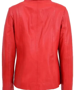 womens-classic-zip-fastening-red-faux-leather-jacket
