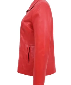 womens-classic-zip-fastening-red-faux-leather-jacket