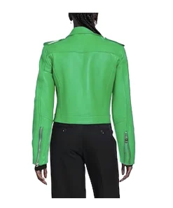 green-womens-faux-leather-biker-jacket