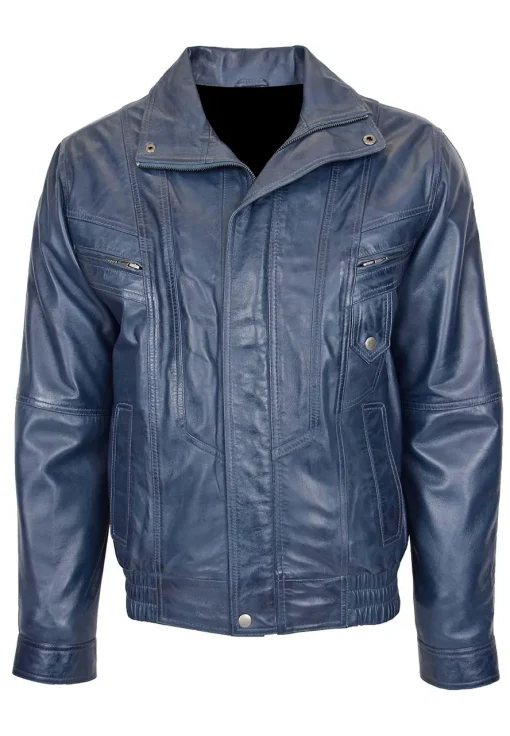 mens-blouson-blue-faux-leather-bomber-jacket