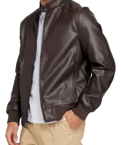 mens-coffee-brown-farron-faux-leather-bomber-jacket