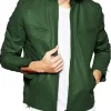 mens-green-faux-leather-jacket