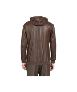 mens-hooded-collar-brown-faux-leather-bomber-jacket