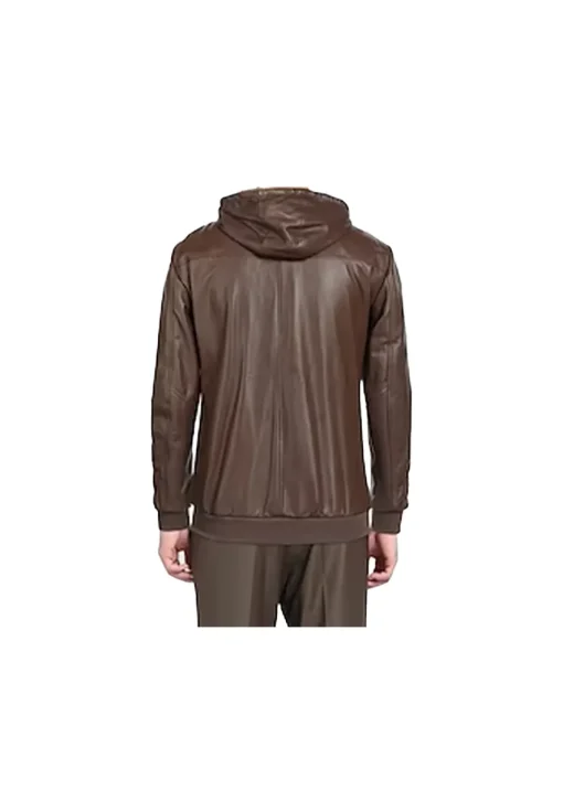 mens-hooded-collar-brown-faux-leather-bomber-jacket